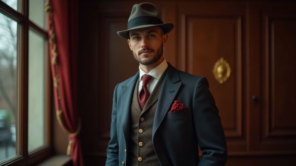 Costume vintage gentleman : redéfinir l'élégance rétro aujourd'hui